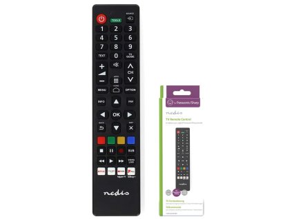 Nedis náhradní dálkový SMART ovladač Panasonic/Sharp (TVRC45PASHBK)