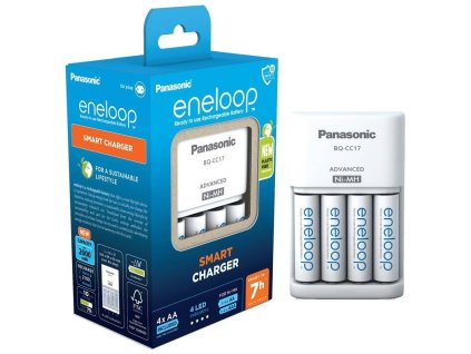 Panasonic K-KJ17MCD40E nabíječka BQ-CC17E + 4xR6 2000mAh Eneloop