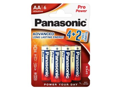 Panasonic LR6PPG/6BP 4+2F Pro Power Gold