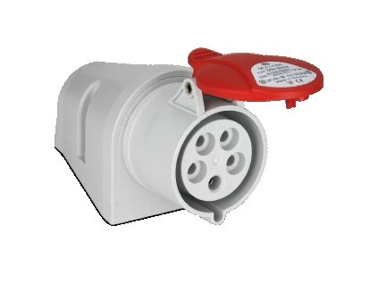 SEZ IZN 3253 zásuvka nástěnná IP44   400V/32A pětipólová