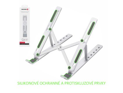 SWISSTEN hliníkový stojánek na notebook