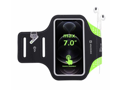 SWISSTEN pouzdro na smartphone pro běh ARM BAND vel.7,0" černá