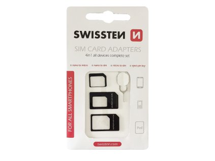 SWISSTEN SIM adaptér 4v1