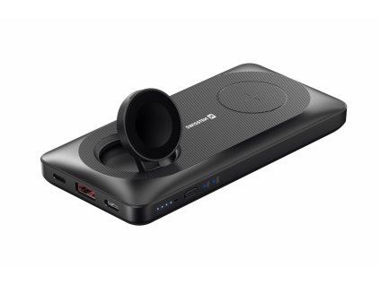 SWISSTEN WIRELESS CHARGING POWER BANK 2v1 Apple Watch a MagSafe 10000 mAh  černá