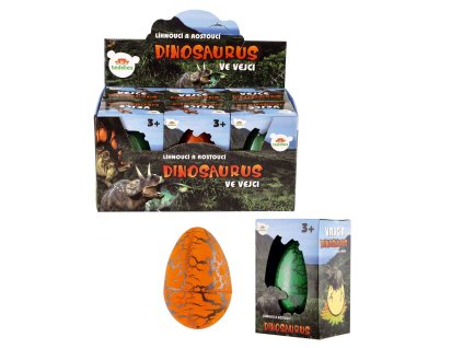 Teddies líhnoucí a rostoucí dinosaurus ve vejci 11cm