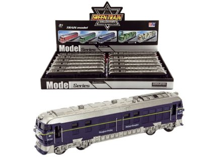 Teddies lokomotiva plast 23cm na baterie se světlem a zvukem na setrvačník