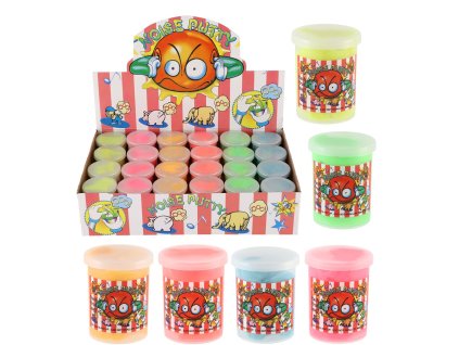 Teddies sliz - hmota Noise Putty 80g prdící v kelímku 6x5cm