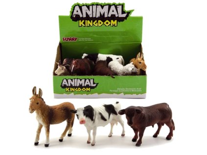 Teddies zvířátka domácí farma plast 12cm mix druhů