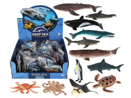 Teddies zvířátka mořské plast 8-10cm mix druhů (Deep Sea)