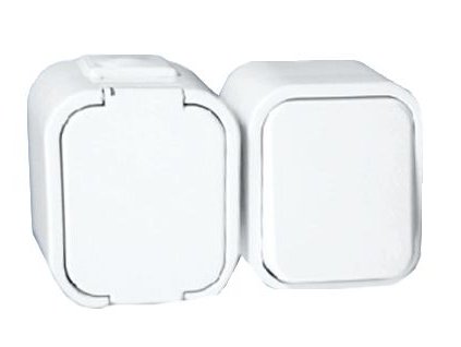 Tympol GWN-1B zásuvka s vypínačem IP44 bílá