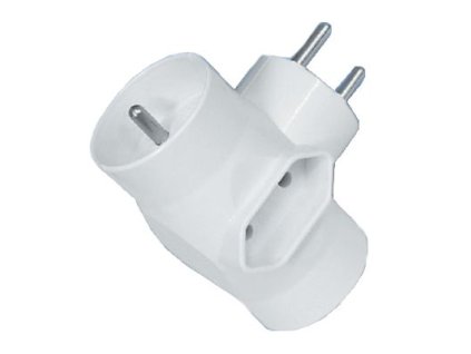 Tympol R-21 rozbočka 2x kulatá 1x plochá BÍLÁ