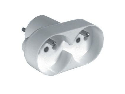 Tympol R-270 rozbočka 2 x kulatá přímá BÍLÁ