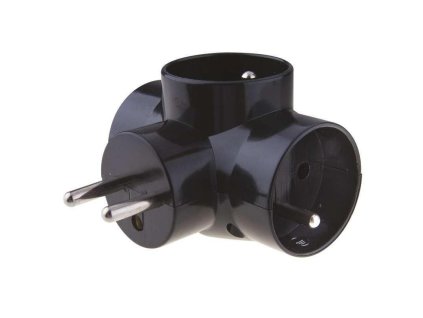Tympol R-31 rozbočka 3x kulatá ČERNÁ