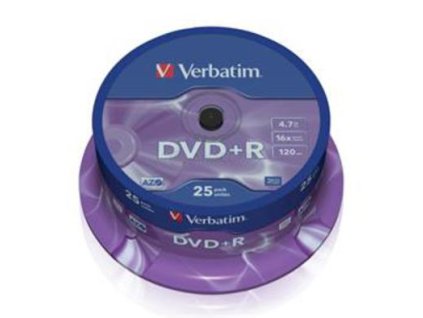 VERBATIM 43500 DVD+R(25-Pack Spindle)