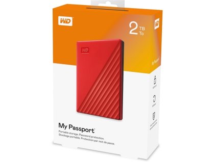 WD My Passport Portable 2TB Red