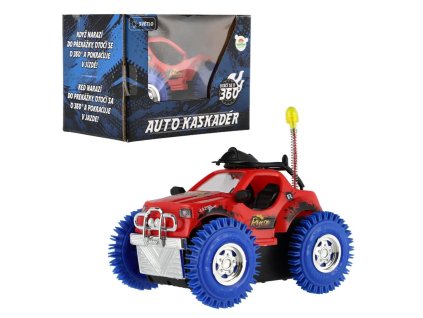 Teddies auto kaskadérské otáčecí o 360° plast 13cm na baterie 3xAA