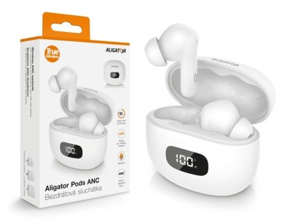 Aligator TWS sluchátka Pods ANC TWS08WT
