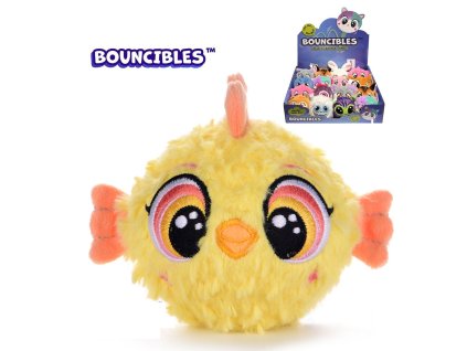 Mikro Bouncibles LEO kuřátko plyšová skákací postavička 8cm
