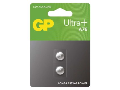Alkalická knoflíková baterie GP Ultra plus A76F (LR44), 2 ks