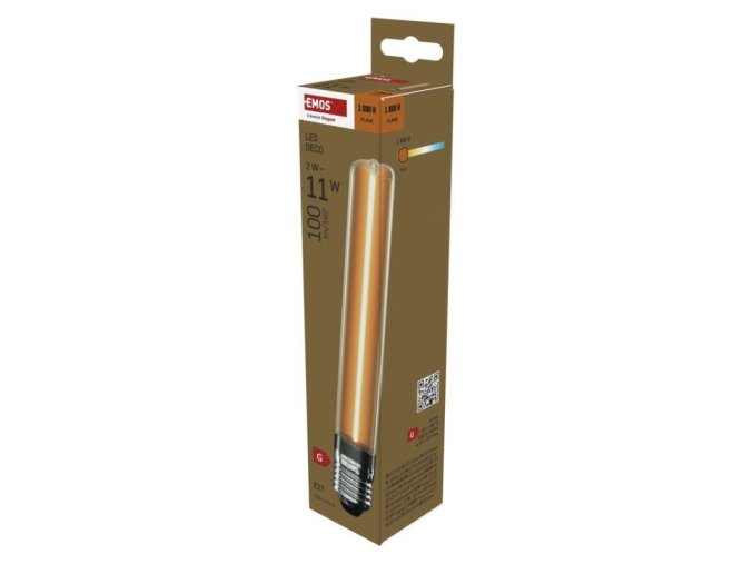 LED žárovka DECO T30/ E27 / 2 W (11 W) / 100 lm / flame