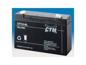 CT 6-12   6V/12Ah Faston F2-6,3mm