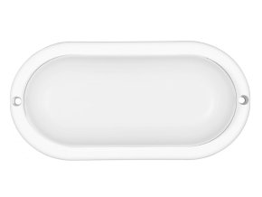 Ecolite OVAL LED-BH18W-BI nástěnné svítidlo BÍLÉ