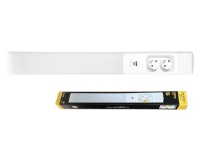 Ecolite TL3191-LED18W svítidlo LED 2 x zásuvka, 2 x USB bílá LEON