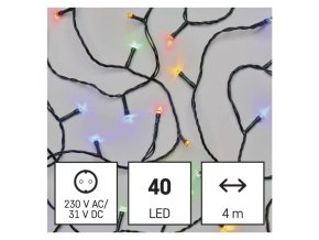 EMOS D4AM01  40LED  4m MLC IP44 řetěz barevný,časovač (ZY0811)