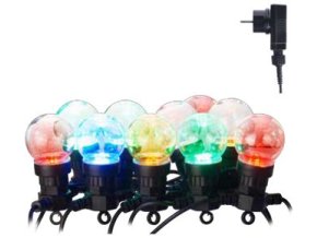 EMOS-ZY1938 50LED světelný řetěz 10x párty žárovka čiřá - barevná