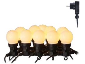 EMOS-ZY1939 50LED světelný řetěz 10x párty žárovka mléčná-teplá bílá