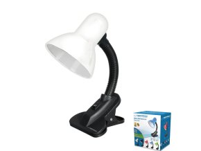 Esperanza ELD106W E27 lampa s klipem PROCYON bílá