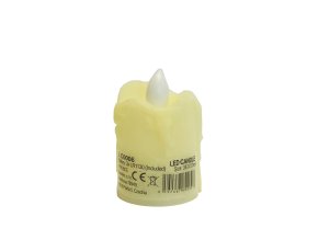 Eurakles LED LC0006 hřbitovní svíčka 3xLR1130 krémová