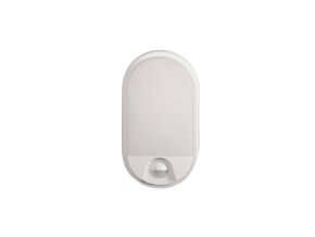 Eurakles ST72/O-BI DARJA 15W 4000k LED nástěnné svítidlo se senzorem IP54 ovál bílá
