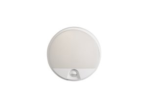 Eurakles ST73-BI DARJA 15W 4000k LED nástěnné svítidlo se senzorem IP54 kruh bílá