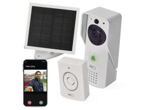 GoSmart Domovní bezdrátový bateriový videozvonek IP-09D s WiFi a solárním panelem
