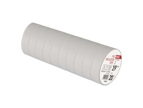 Izolační páska PVC 19mm / 20m bílá