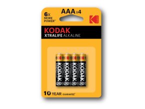 Kodak XTRALIFE KAAA-4 alkaline blistr (LR03)