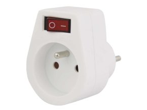Konnoc DX-FZBK-01/01A rozbočka 1x zásuvka s vypínačem