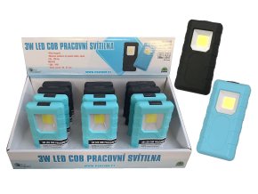 Konnoc S-103 plochá pracovní svítilna 3W COB magnet