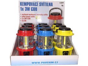 Konnoc S-3519 3W LED COB kemping.svítilna