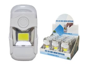 Konnoc S-3532 noční svítilna 2W COB 4xLED s držákem 3xAAA