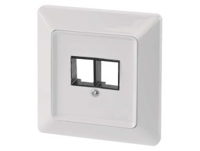 Kryt datové zásuvky 2xRJ45