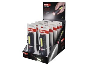 LED nabíjecí plastová svítilna P4720, 120 lm, 10 ks, display box