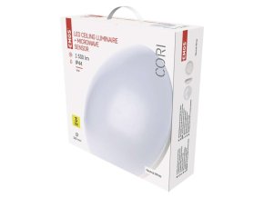 LED přisazené svítidlo CORI s pohyb. čidl., kr. 18W n.b., IP44