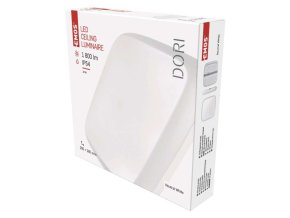 LED přisazené svítidlo Dori, čtvercové bílé 18W neut.b.,IP54