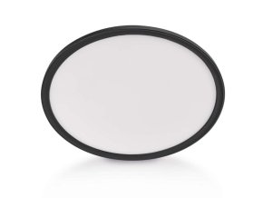 LED přisazené svítidlo FLORI kruhové, černé, 18W, neutrální bílá