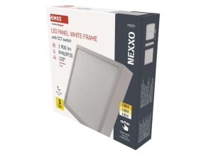 LED přisazené svítidlo NEXXO, čtvercové, bílé, 21W, se změnou CCT