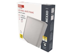 LED přisazené svítidlo NEXXO, čtvercové, bílé, 28,5W, se změnou CCT