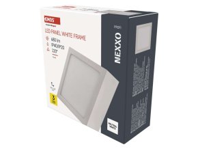 LED přisazené svítidlo NEXXO, čtvercové, bílé, 7,6W, neutrální bílá