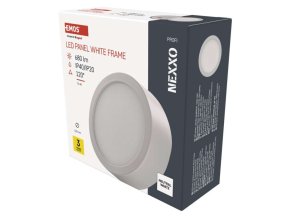 LED přisazené svítidlo NEXXO, kruhové, bílé, 7,6W, neutrální bílá